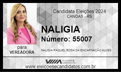 Candidato NALIGIA 2024 - CANOAS - Eleições