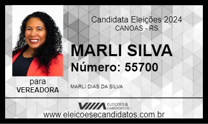 Candidato MARLI SILVA 2024 - CANOAS - Eleições