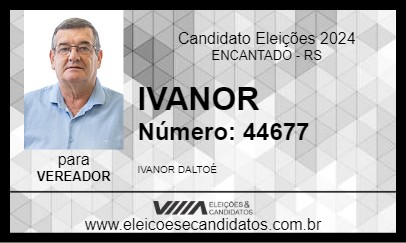 Candidato IVANOR 2024 - ENCANTADO - Eleições