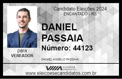 Candidato DANIEL PASSAIA 2024 - ENCANTADO - Eleições