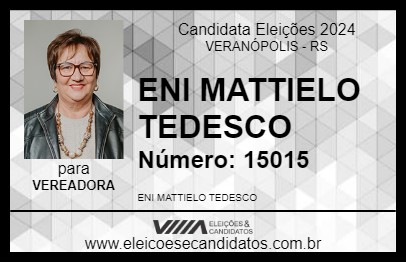 Candidato PROFE ENI 2024 - VERANÓPOLIS - Eleições