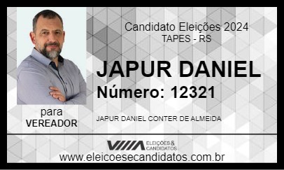 Candidato JAPUR DANIEL 2024 - TAPES - Eleições