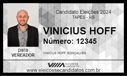 Candidato VINICIUS PINTO 2024 - TAPES - Eleições