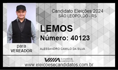 Candidato LEMOS 2024 - SÃO LEOPOLDO - Eleições