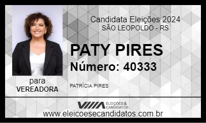 Candidato PATY PIRES 2024 - SÃO LEOPOLDO - Eleições