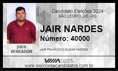 Candidato JAIR NARDES 2024 - SÃO LEOPOLDO - Eleições