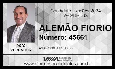 Candidato ALEMÃO FIORIO 2024 - VACARIA - Eleições