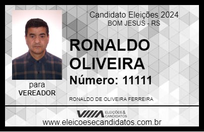 Candidato RONALDO OLIVEIRA 2024 - BOM JESUS - Eleições