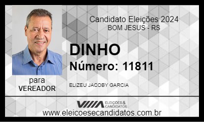 Candidato DINHO 2024 - BOM JESUS - Eleições