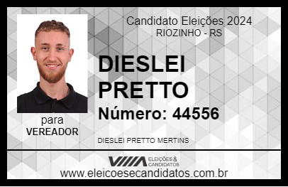 Candidato DIESLEI 2024 - RIOZINHO - Eleições