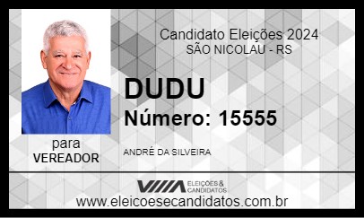 Candidato DUDU 2024 - SÃO NICOLAU - Eleições