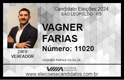 Candidato VAGNER FARIAS 2024 - SÃO LEOPOLDO - Eleições