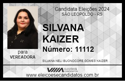 Candidato SILVANA KAIZER 2024 - SÃO LEOPOLDO - Eleições