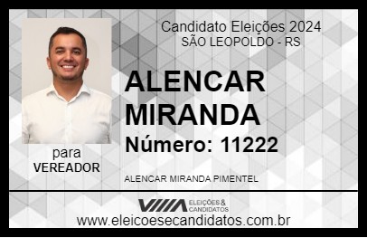 Candidato ALENCAR MIRANDA 2024 - SÃO LEOPOLDO - Eleições