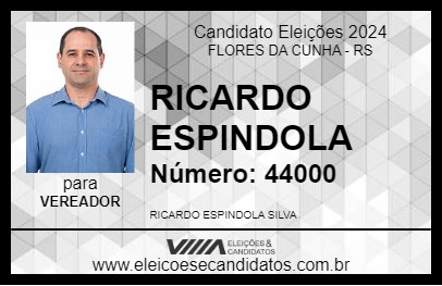 Candidato RICARDO ESPINDOLA 2024 - FLORES DA CUNHA - Eleições