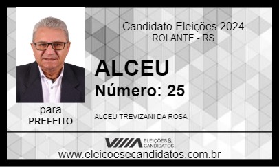 Candidato ALCEU 2024 - ROLANTE - Eleições