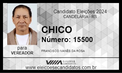 Candidato CHICO 2024 - CANDELÁRIA - Eleições