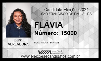 Candidato FLÁVIA 2024 - SÃO FRANCISCO DE PAULA - Eleições