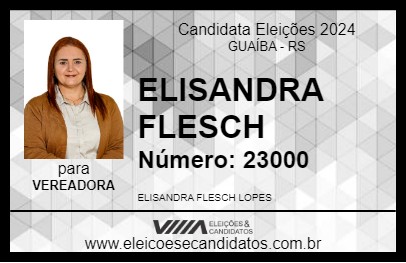 Candidato ELISANDRA FLESCH 2024 - GUAÍBA - Eleições