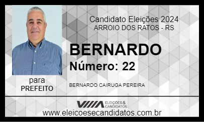 Candidato BERNARDO 2024 - ARROIO DOS RATOS - Eleições