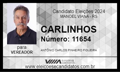 Candidato CARLINHOS 2024 - MANOEL VIANA - Eleições