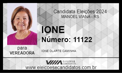 Candidato IONE 2024 - MANOEL VIANA - Eleições