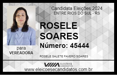 Candidato ROSELE SOARES 2024 - ENTRE RIOS DO SUL - Eleições