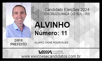 Candidato ALVINHO 2024 - ENCRUZILHADA DO SUL - Eleições