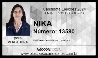 Candidato NIKA 2024 - ENTRE RIOS DO SUL - Eleições