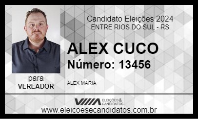 Candidato ALEX CUCO 2024 - ENTRE RIOS DO SUL - Eleições