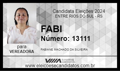 Candidato FABI 2024 - ENTRE RIOS DO SUL - Eleições