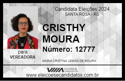 Candidato CRISTHY MOURA 2024 - SANTA ROSA - Eleições