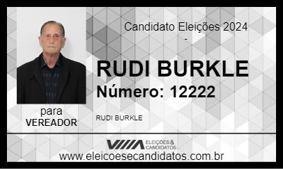 Candidato RUDI BURKLE 2024 - SANTA ROSA - Eleições