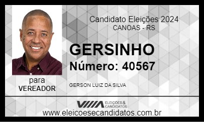 Candidato GERSINHO 2024 - CANOAS - Eleições