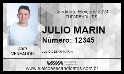 Candidato JULIO MARIN 2024 - TUPARENDI - Eleições