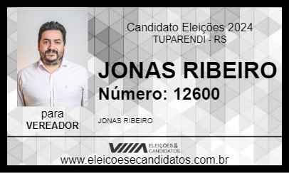 Candidato JONAS RIBEIRO 2024 - TUPARENDI - Eleições