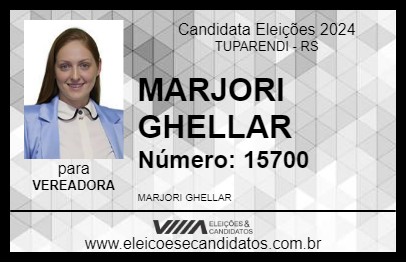 Candidato MARJORI GHELLAR 2024 - TUPARENDI - Eleições