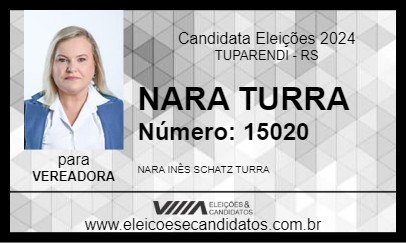 Candidato NARA TURRA 2024 - TUPARENDI - Eleições