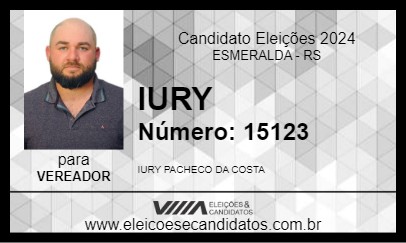 Candidato IURY 2024 - ESMERALDA - Eleições