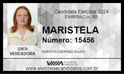 Candidato MARISTELA 2024 - ESMERALDA - Eleições