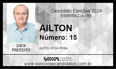 Candidato AILTON 2024 - ESMERALDA - Eleições