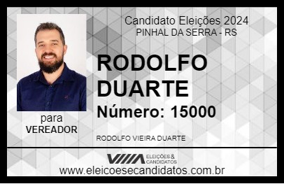 Candidato RODOLFO DUARTE 2024 - PINHAL DA SERRA - Eleições