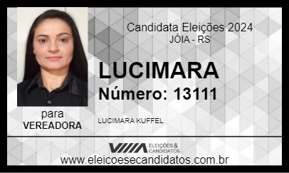 Candidato LUCIMARA 2024 - JÓIA - Eleições