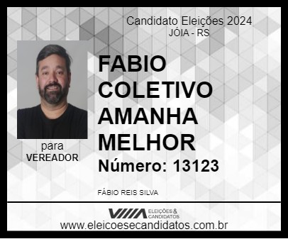 Candidato FABIO COLETIVO AMANHA MELHOR 2024 - JÓIA - Eleições