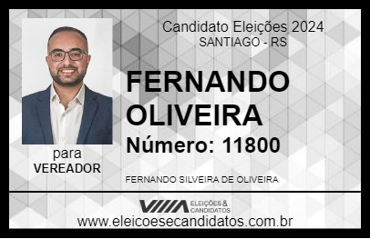 Candidato FERNANDO OLIVEIRA 2024 - SANTIAGO - Eleições