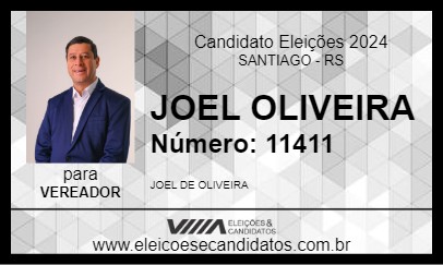 Candidato JOEL OLIVEIRA 2024 - SANTIAGO - Eleições