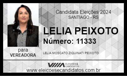 Candidato LELIA PEIXOTO 2024 - SANTIAGO - Eleições