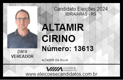 Candidato ALTAMIR CIRINO 2024 - IBIRAIARAS - Eleições