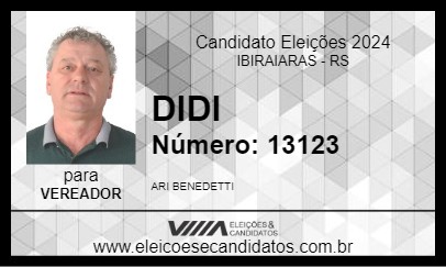 Candidato DIDI 2024 - IBIRAIARAS - Eleições