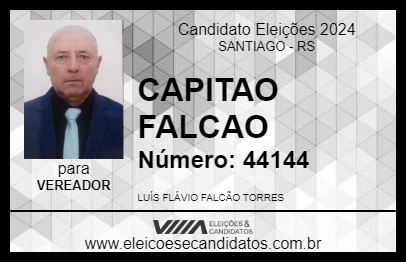 Candidato CAPITAO FALCAO 2024 - SANTIAGO - Eleições